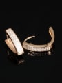 thumb Fashion V-shaped Rhinestones Women Earrings 2