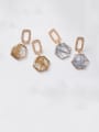 thumb Alloy With Gold Plated Simplistic Geometric Drop Earrings 1