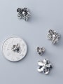 thumb 925 Sterling Silver With Antique Silver Plated  Flower Bead Caps 3