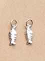 thumb 925 Sterling Silver With Silver Plated Cute Fishbone Charms 1