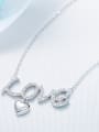 thumb 2018 S925 Silver Letter-shaped Necklace 2