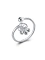 thumb Bells Women S925 Silver Fashion Opening Ring 0