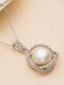 thumb Fashion Freshwater Pearl Hollow Flower Necklace 2