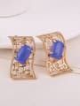 thumb Alloy Imitation-gold Plated Fashion Artificial Stone Hollow Two Pieces Jewelry Set 1