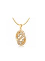 thumb Elegant 18K Gold Letter S Shaped AAA Zircon Necklace 0
