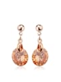 thumb Female Simple Style Zircon drop earring 2