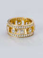 thumb Gold Plated Zircon band ring 0