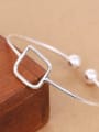 thumb Simple Hollow Square Opening Bangle 2