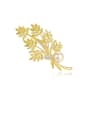 thumb Copper With Gold Plated Delicate Leaf Brooches 0