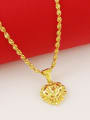 thumb Women Creative Heart Shaped 24K Gold Plated Necklace 2