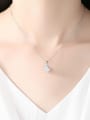 thumb Copper With 3A cubic zirconia Trendy Geometric Necklaces 1