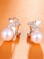 thumb Fashionable Geometric Shaped Artificial Pearl Earrings 1