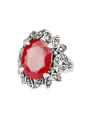 thumb Bohemia style Retro Resin Red stone Alloy Ring 0