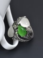 thumb Retro style Water Drop shaped Opal stones Alloy Ring 3