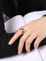 thumb Fashionable Gold Plated Star Shaped Rhinestones Ring 2