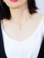 thumb Copper With Rose Gold Plated Trendy Irregular plane Necklaces 1