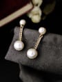 thumb Fresh and Simple Artificial Pearl drop earring 4