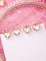thumb Alloy With Rose Gold Plated Cute Heart Stud Earrings 0