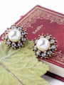 thumb Small Lovely Artificial Pearls stud Earring 3