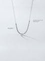 thumb 925 Sterling Silver With Gold Plated Simplistic Round Necklaces 1