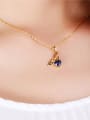 thumb Copper Alloy 24K Gold Plated Ethnic style Heart-shaped Zircon Necklace 1