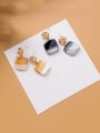 thumb Alloy With Imitation Gold Plated Simplistic Geometric Drop Earrings 0
