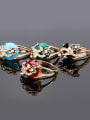 thumb Retro Ethnic style Resin stone Crystals Alloy Ring 3