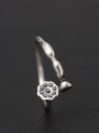 thumb Retro Style Silver Lotus Root Open Ring 0