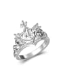 thumb Exquisite White AAA Zirconias Crown Copper Ring 2