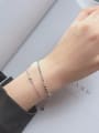 thumb 925 Sterling Silver With Platinum Plated Fashion Round Bracelets 2
