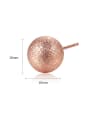 thumb Copper With 18k Rose Gold Plated Simplistic Ball Stud Earrings 3