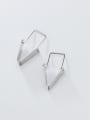 thumb 925 Sterling Silver With Smooth Simplistic Geometric Clip On Earrings 1