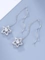 thumb 2018 Star Shaped Zircon Drop Earrings 2