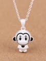 thumb Lovely Monkey Silver Women Necklace 0