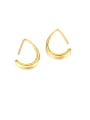 thumb Stainless Steel With Gold Plated Simplistic Irregular Hook Earrings 4