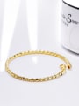 thumb Delicate 18K Gold Plated Twisted Rope Bracelet 2