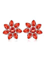 thumb Fashion austrian Crystals Flowery Stud Earrings 3
