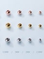 thumb 925 Sterling Silver With Gold Plated Classic Ball Beads 1
