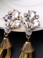 thumb Retro Tassel Alloy Drop Chandelier earring 1