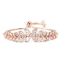 thumb Copper With pper + Cubic Zirconia  Fashion  Leaf  adjustable Bracelets 0