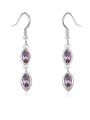 thumb Simple Marquise austrian Crystals Drop Earrings 1