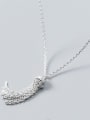 thumb Sterling silver simple tassel necklace 2