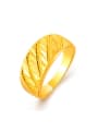 thumb Fashionable 24K Gold Plated Geometric Shaped Copper Ring 0