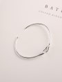 thumb Simple Knot Silver Opening Bangle 2