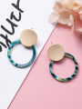 thumb Alloy With Gold Plated Bohemia Round Acrylic Stud Earrings 2