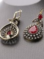 thumb Retro style Resin stones Water Drop shaped Alloy Two Pieces Jewelry Set 2