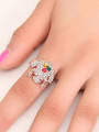 thumb Personalized Rose Gold Plated Frog Cubic Rhinestones Alloy Ring 1