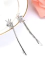 thumb Simple Cubic Zircon-studded Little Spider Copper Hairpin 1