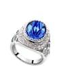 thumb Exaggerated Cubic austrian Crystals Alloy Ring 4