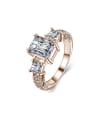 thumb AAA Zircons White Gold Plated Fashion Ring 1